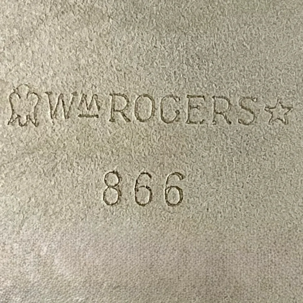 Vintage WM Roger’s Silver-Plate Holloware Round Serving Tray Platter